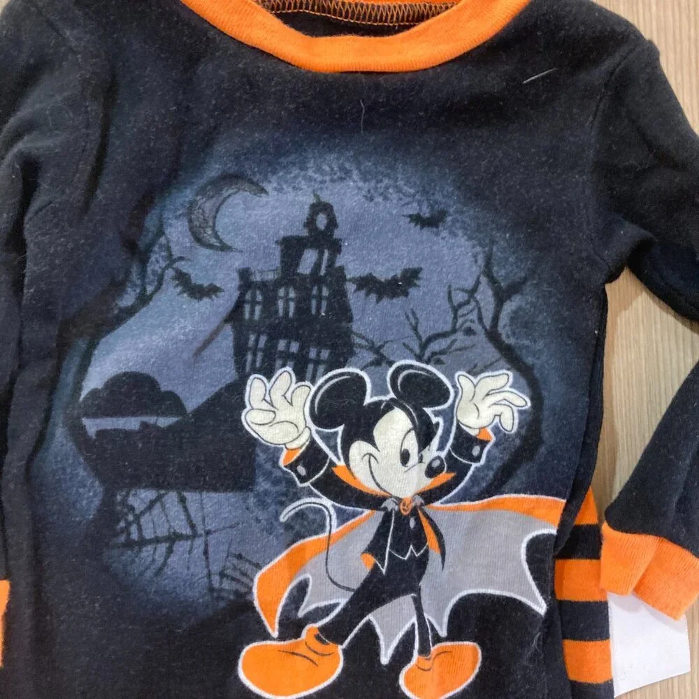 Disney Mickey Mouse Halloween Pajama Top 12 Months Long Sleeve Carter's Pants
